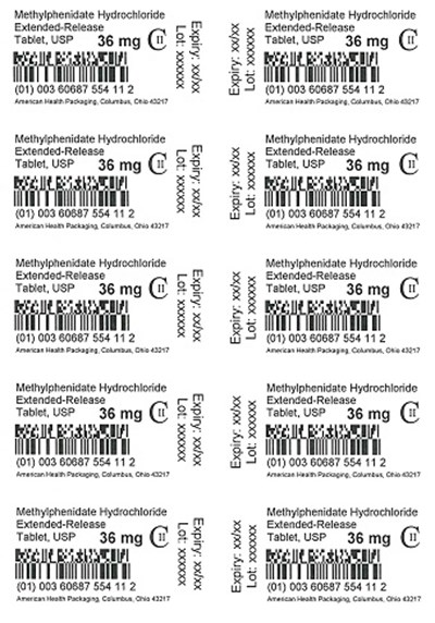27 mg Methylphenidate HCl ER Tablet Blister - 36 mg Blister
